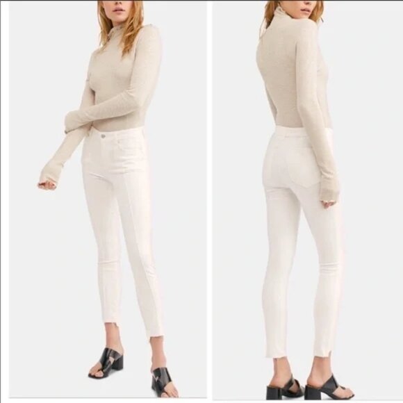 Free People Del Wray Step Raw Hem Skinny‎ Jeans NWT Sz 26 - Picture 1 of 14